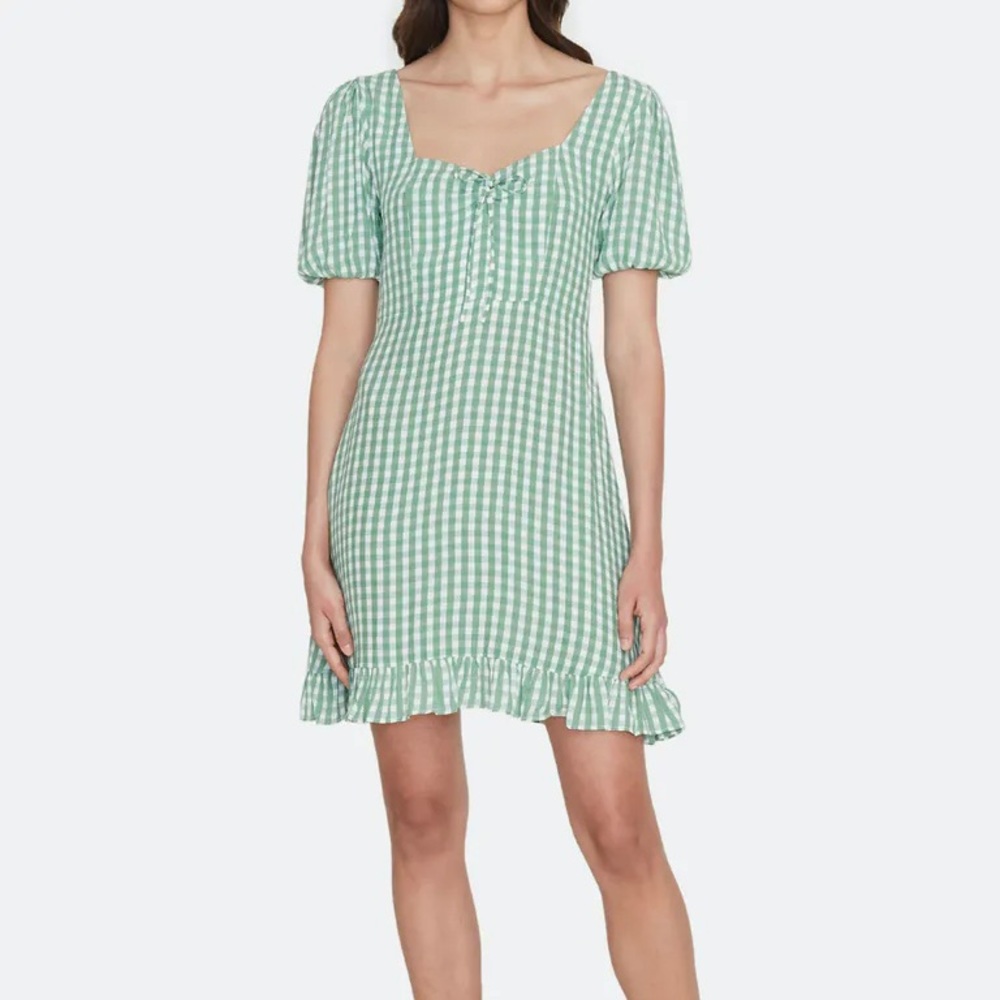 Faithfull the Brand Picnic Check Mini Dress - S